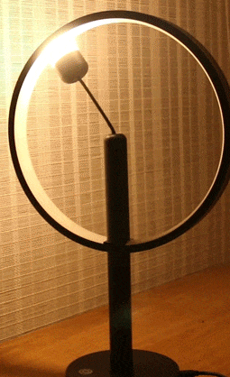 DesignNest Enso Floating Lamp Σφαιρική διακοσμητική λάμπα διαμέτρου 30 εκατοστών με ροοστάτη αφής (Μαύρο)