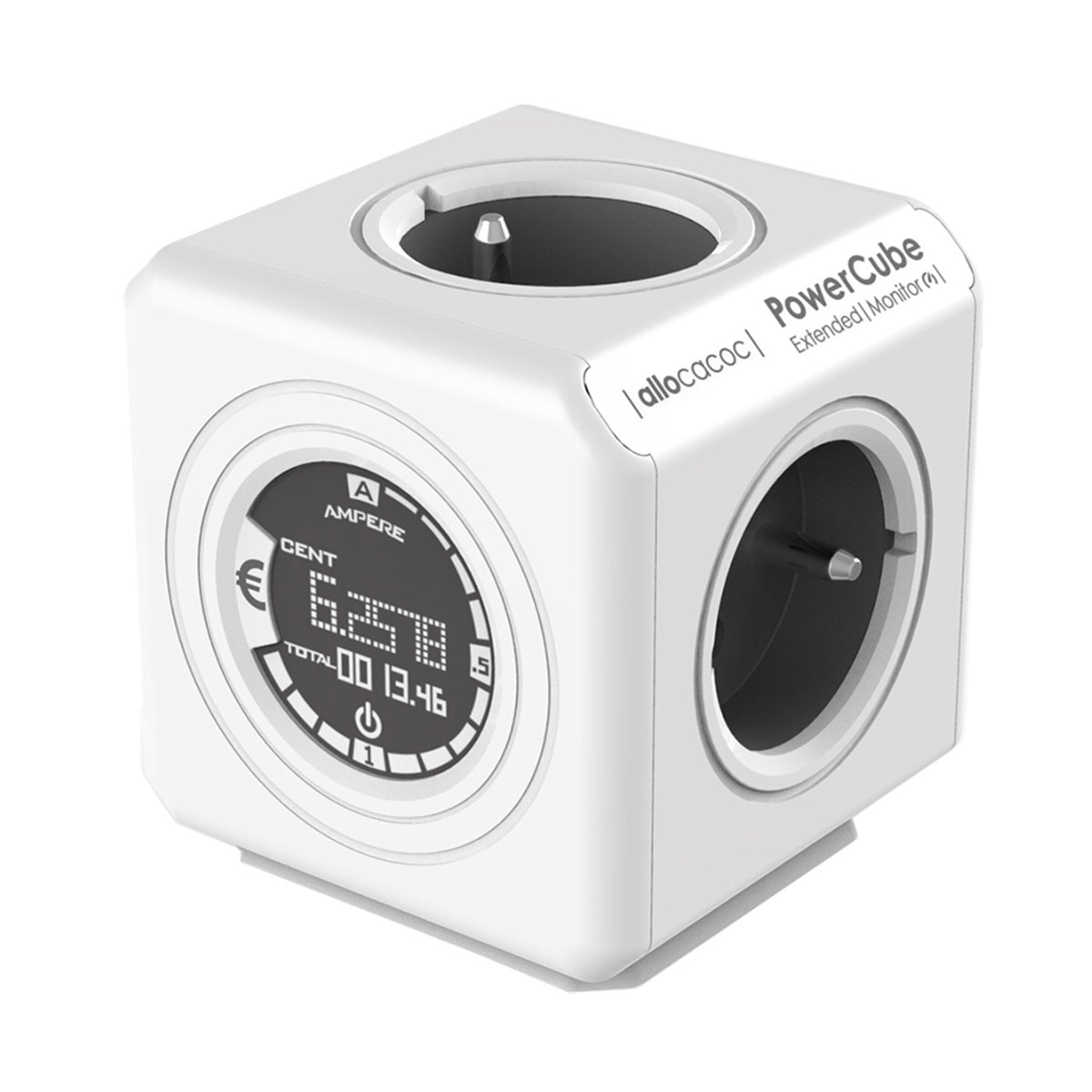 Allocacoc® Powercube |Extended Monitor| Πολύπριζο 4 Θέσεων – Γκρι – 8910/Deexmo – Θήκη για κινητό από το PhoneBazaar.gr