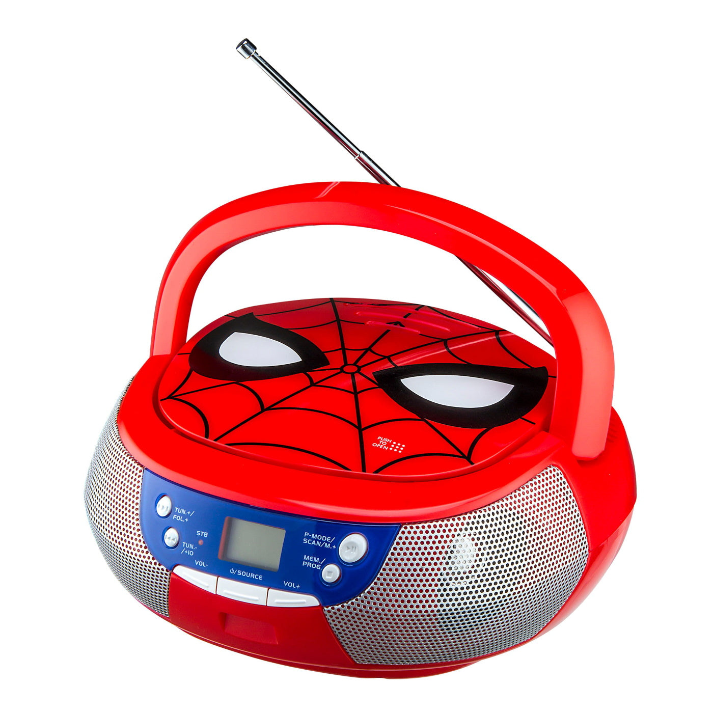 Ekids Spiderman Cd Boombox - Φορητό Cd Player Με Ραδιόφωνο (Sm-430) (Κόκκινο) – Θήκη για κινητό από το PhoneBazaar.gr