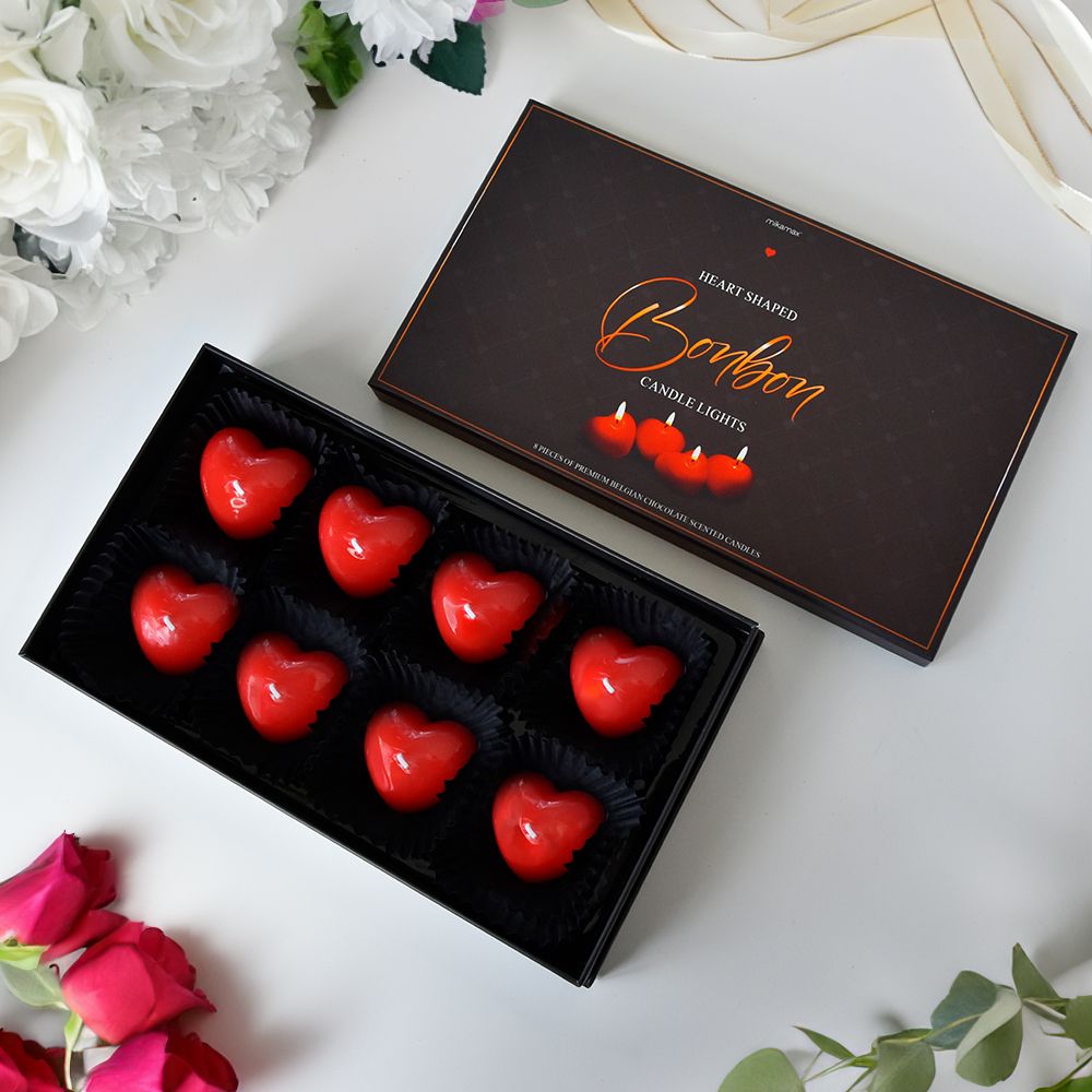 Heart Shaped Bonbon Candle Lights – Ρομαντικά Κεριά σε Σχήμα Καρδιάς