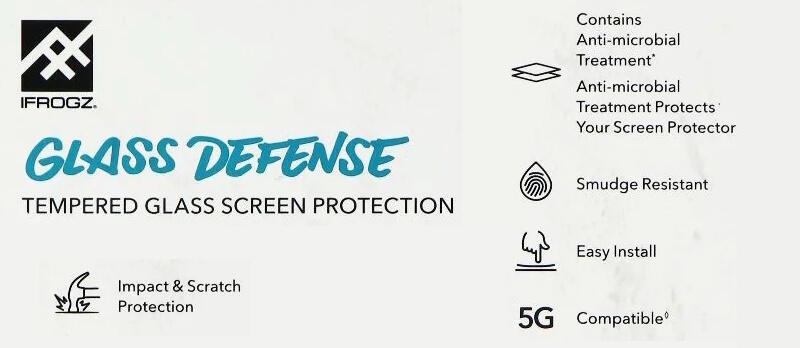 iFrogz Defence Screen Glass Protector Προστατευτικό τζάμι οθόνης για iPhone 15 Pro Max (διάφανο)