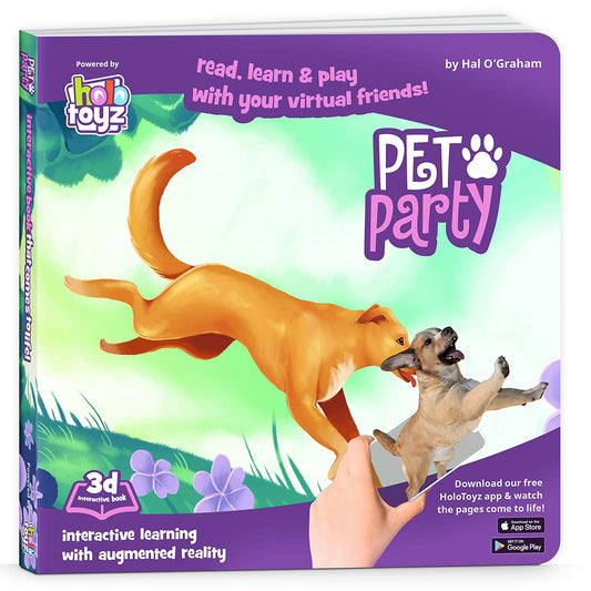 Holotoyz - Pet Party Interactive 4D Ar Book Βιβλίο Επαυξημένης Πραγματικότητας Με Εικόνες Που Ζωντανεύουν Σε Κινούμενα Σχέδια – Θήκη για κινητό από το PhoneBazaar.gr