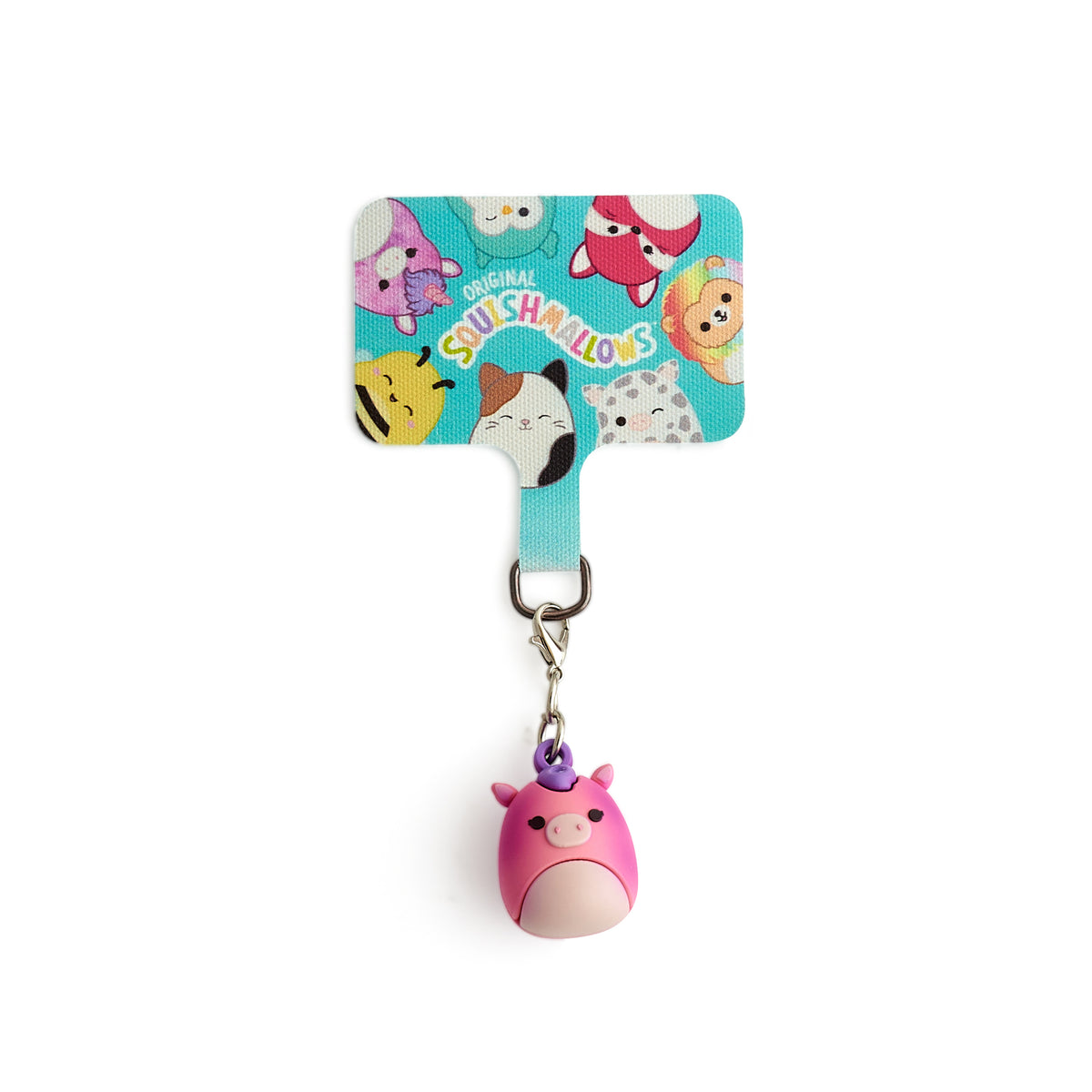 Lazerbuilt Squishmallows Lola the Unicorn Mobile Charm – Universal Μπρελόκ Κινητού με Pad Σύνδεσης