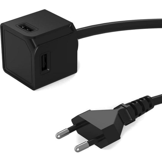 Allocacoc® Powercube |Usbcube Extended Usb A| Πολύπριζο 4 Θέσεων Usb-A - 3 Μέτρα Σε Μαύρο Χρώμα – Θήκη για κινητό από το PhoneBazaar.gr