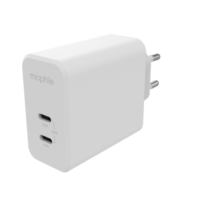 Mophie Speedport 67W 2Xusb-C Gan Fast Wall Charger Οικιακός Φορτιστής Ταχείας Φόρτισης Ισχύος 67W (Λευκός) (409909304) – Θήκη για κινητό από το PhoneBazaar.gr