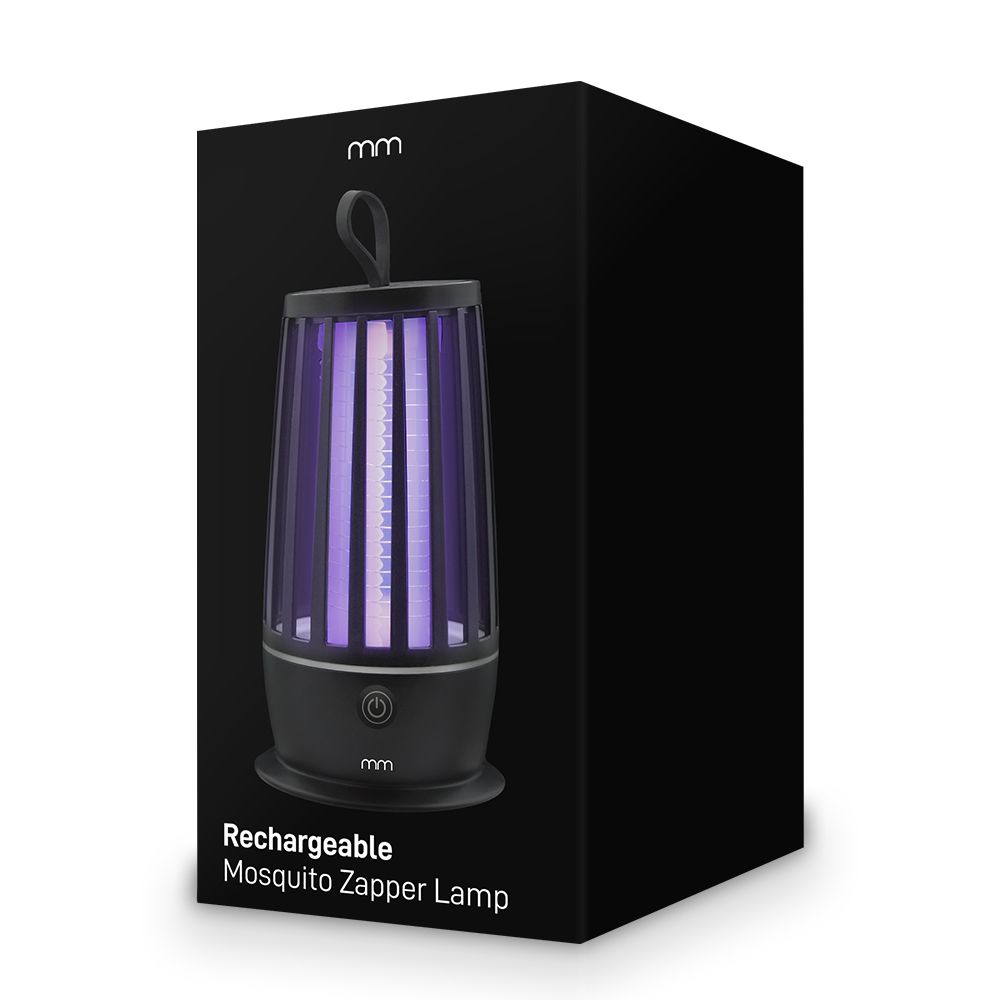 Rechargeable Mosquito Zapper Lamp – Επαναφορτιζόμενη Αντικουνουπική Λάμπα με Λειτουργία Νυχτερινού Φωτισμού