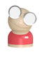 Designnest® Gogglelamp |Mr Watt| Επιτραπέζιο Φωτιστικό Από Ξύλο Σφενδάμου Και Αλουμίνιο Με Ρύθμιση Φωτεινότητας Αφής (Red/Wood) – Θήκη για κινητό από το PhoneBazaar.gr