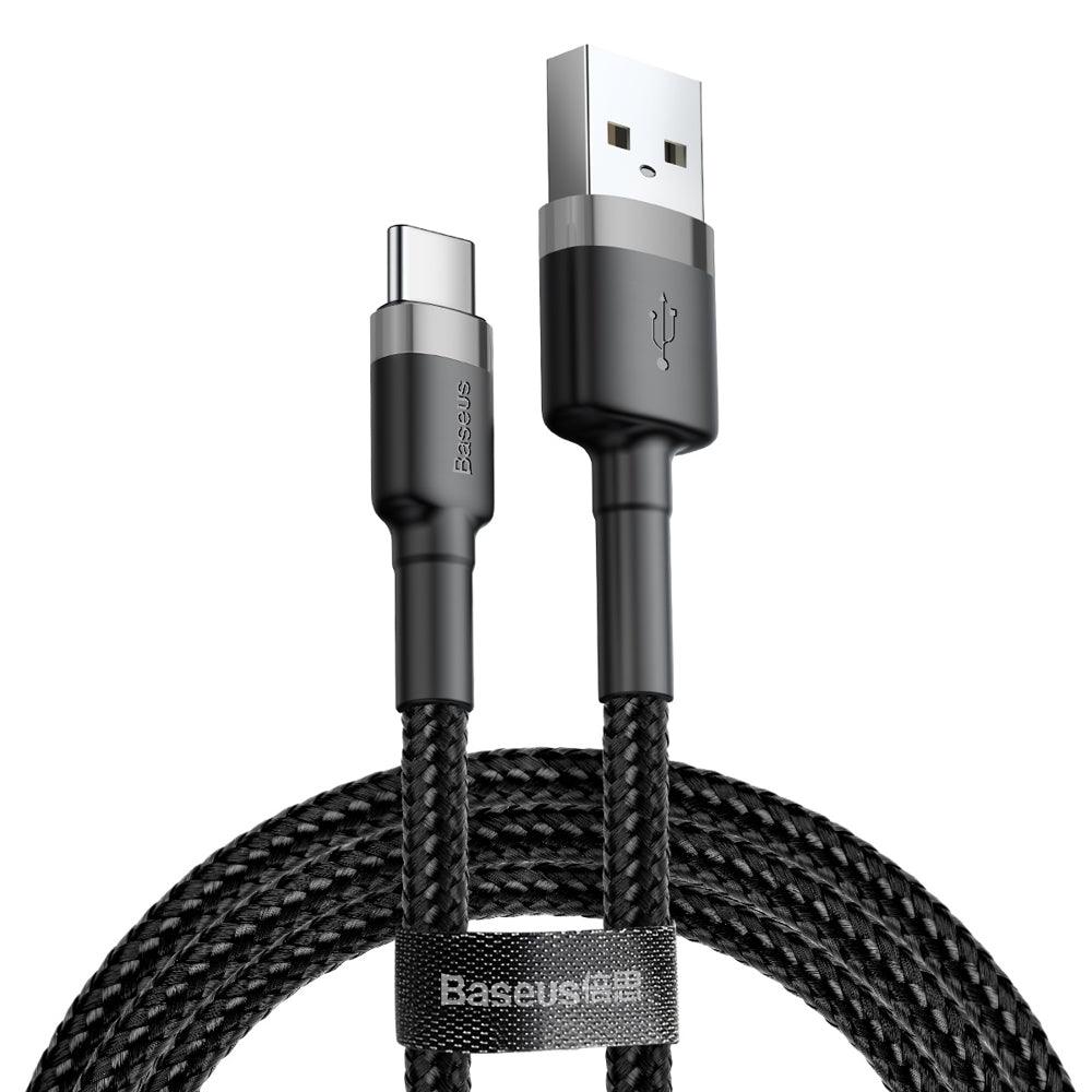 Baseus Cafule Usb-A / Usb-C Qc 3.0 3A Cable 1M - Black-Gray – Θήκη για κινητό από το PhoneBazaar.gr