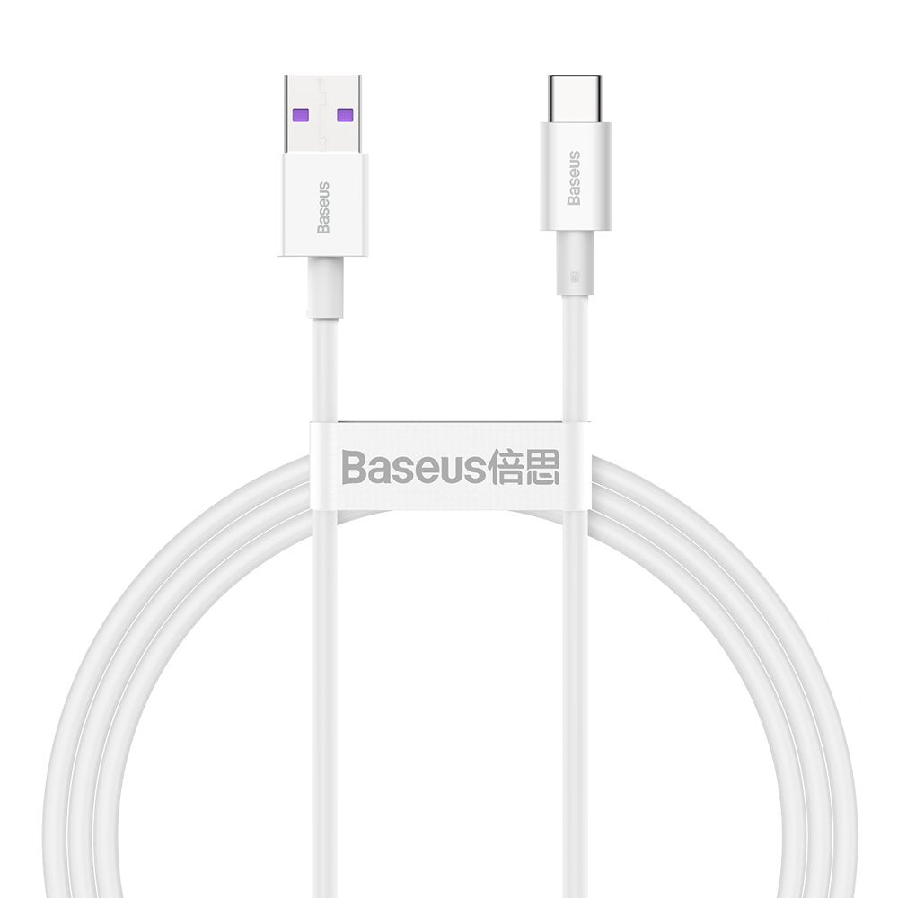 Baseus Superior USB Cable - USB Type C 66 W 6A 1 m White (CATYS-02)