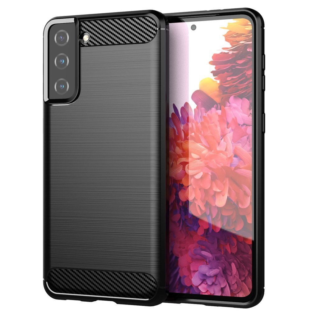 Carbon Θήκη Εύκαμπτο Κάλυμμα Tpu Θήκη Για Samsung Galaxy S21+ 5G (S21 Plus 5G) Black – Θήκη για κινητό από το PhoneBazaar.gr