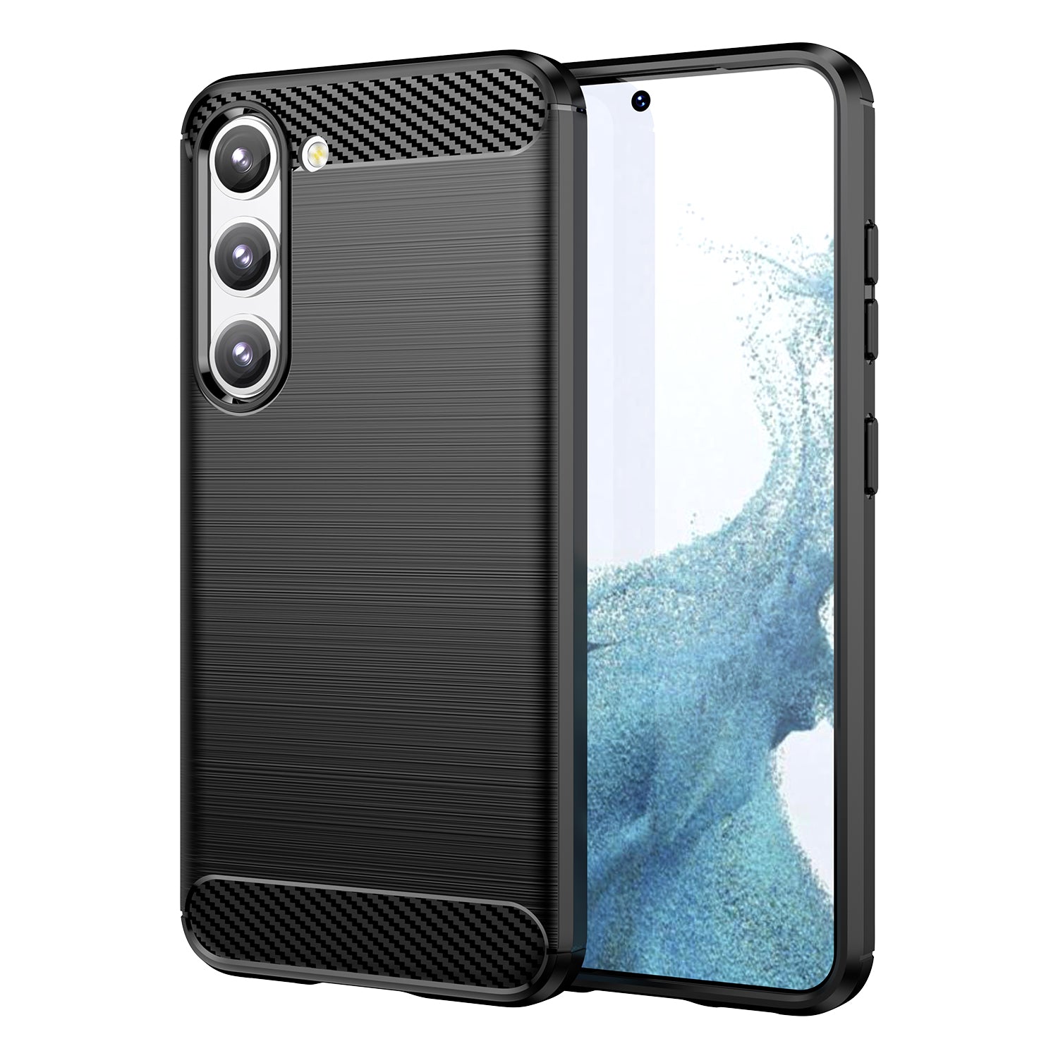 Carbon Θήκη Θήκη Για Samsung Galaxy S23+ Flexible Silicone Carbon Cover Black – Θήκη για κινητό από το PhoneBazaar.gr
