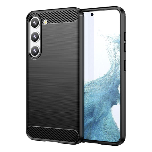 Carbon Θήκη Θήκη Για Samsung Galaxy S23+ Flexible Silicone Carbon Cover Black – Θήκη για κινητό από το PhoneBazaar.gr