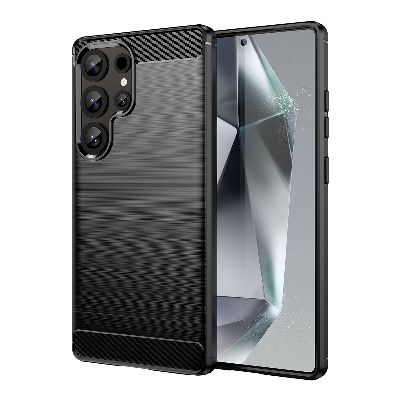 Θήκη Carbon Για Samsung Galaxy S25 Ultra - Μαύρη – Θήκη για κινητό από το PhoneBazaar.gr