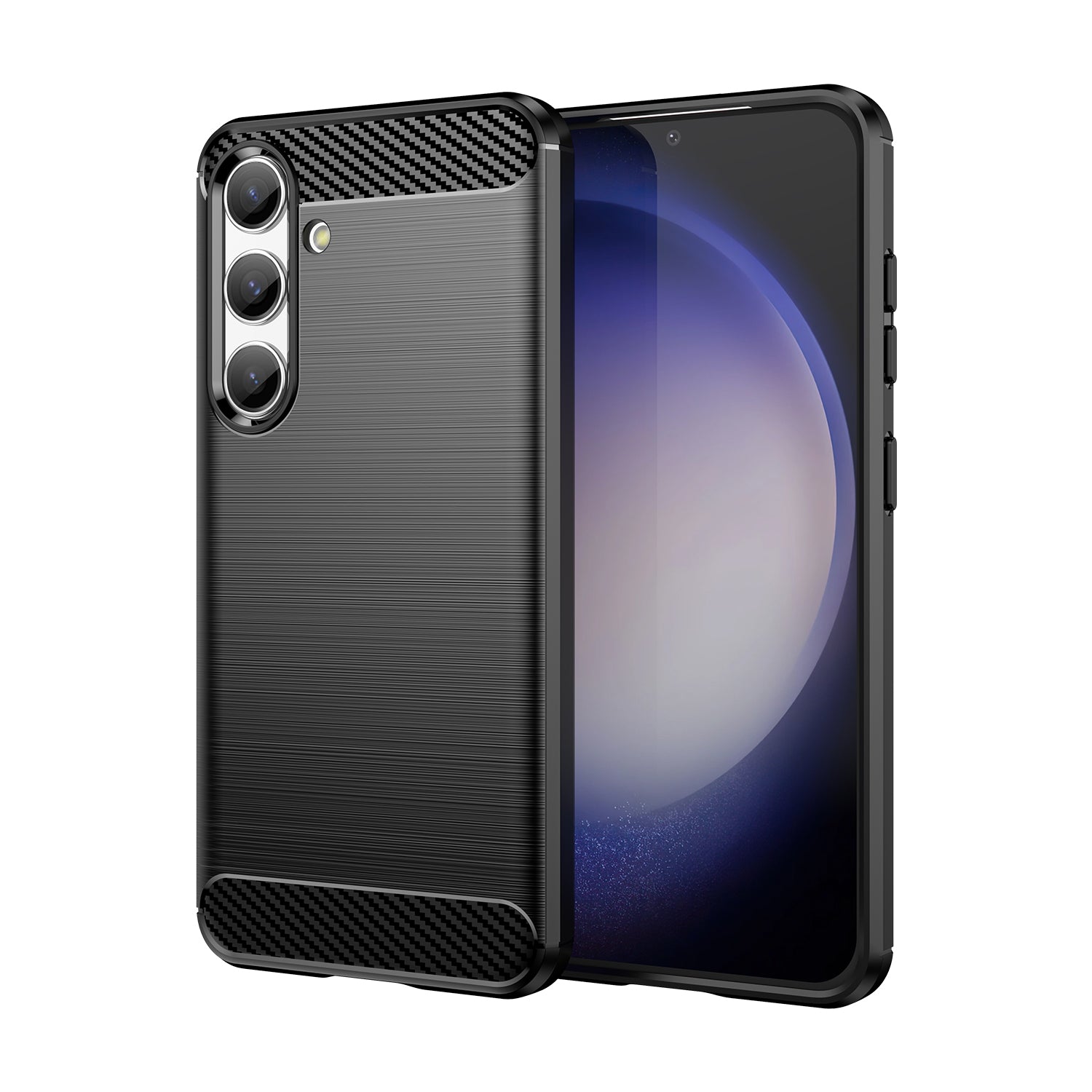 Carbon Θήκη Για Samsung Galaxy S24 Εύκαμπτο Σιλικόνης Carbon Κάλυμμα - Black – Θήκη για κινητό από το PhoneBazaar.gr