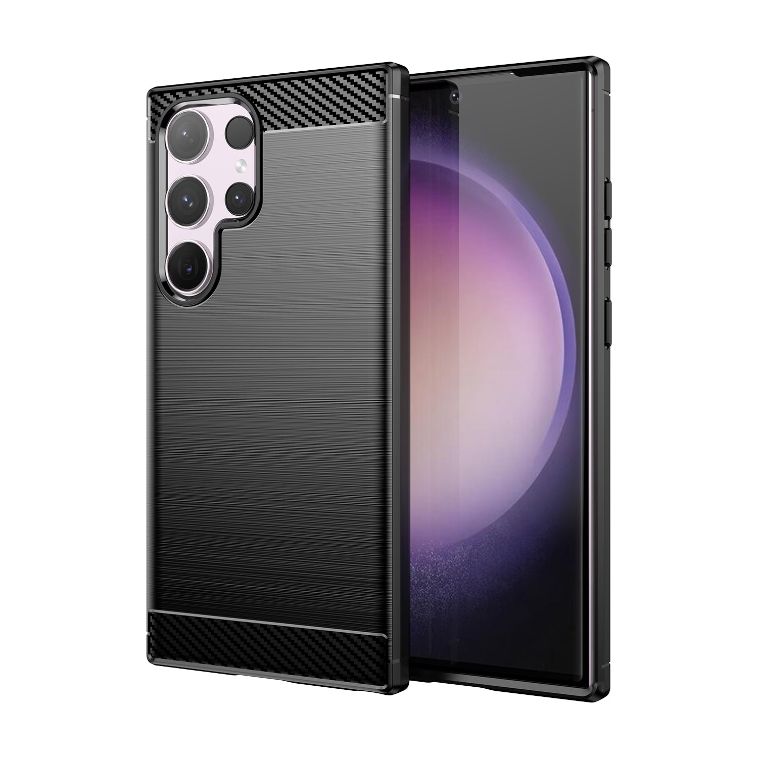 Carbon Θήκη Για Samsung Galaxy S24 Ultra Εύκαμπτο Σιλικόνης Carbon Κάλυμμα - Black – Θήκη για κινητό από το PhoneBazaar.gr