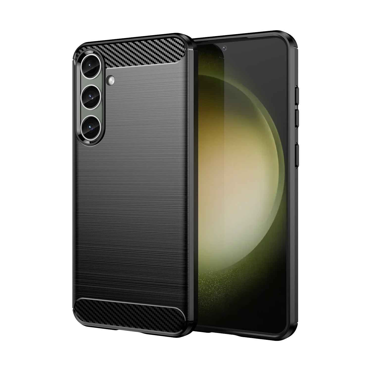 Θήκη Carbon Samsung Galaxy S24+ Flexible Silicone Carbon Cover - Black – Θήκη για κινητό από το PhoneBazaar.gr