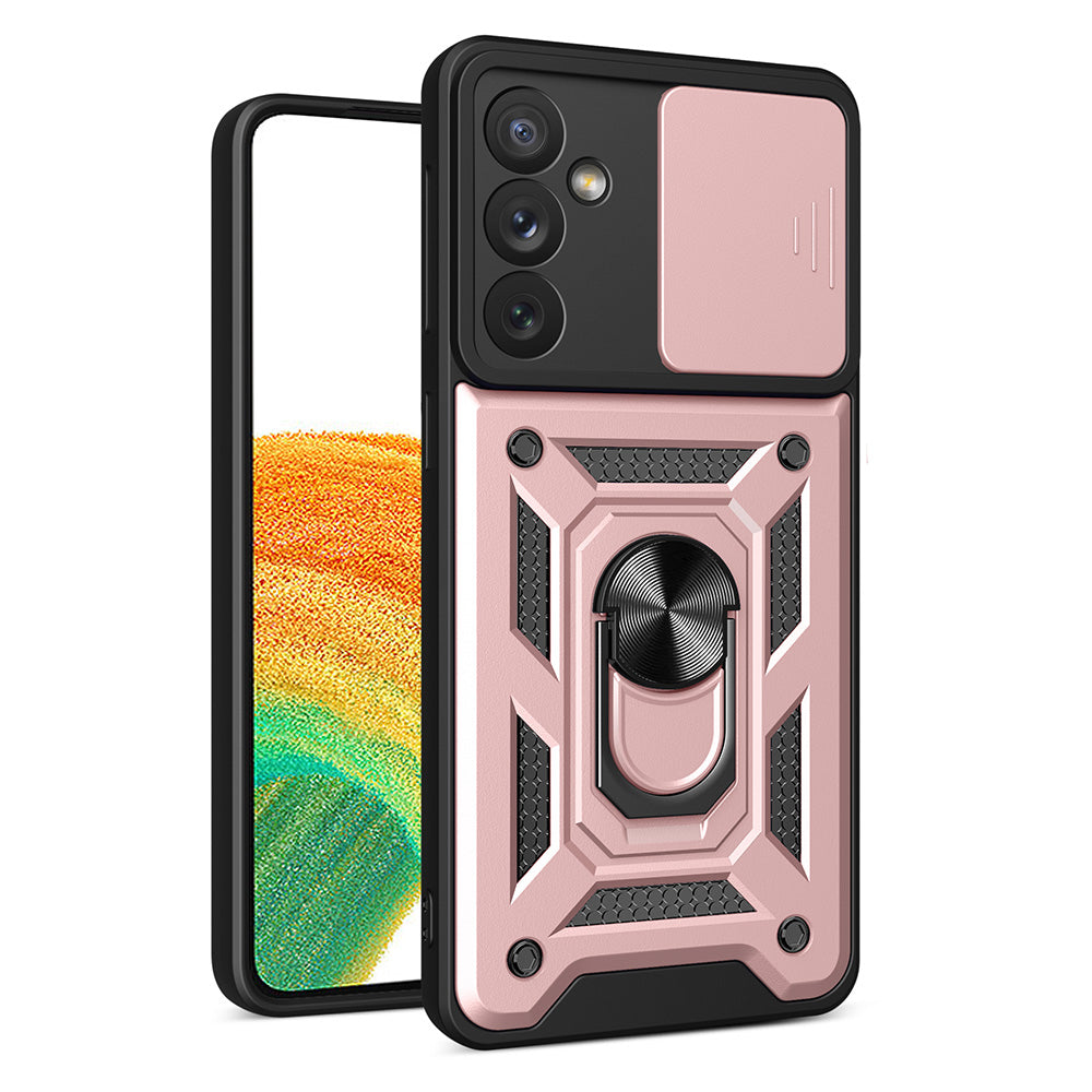 Υβριδική Θωρακισμένη Camshield Θήκη Για Samsung Galaxy A14 Armored Θήκη Με Camera Cover Pink – Θήκη για κινητό από το PhoneBazaar.gr
