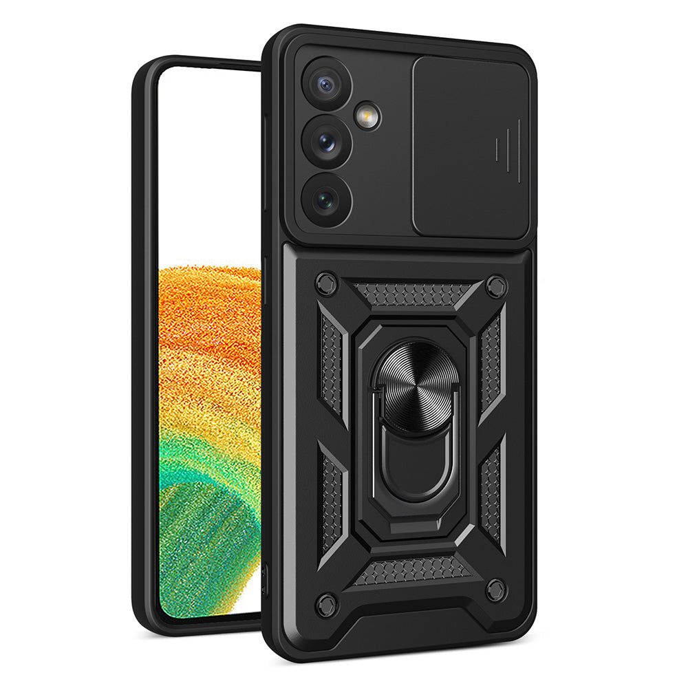 Υβριδική Θωρακισμένη Camshield Θήκη Για Samsung Galaxy A34 5G Armored Θήκη Με Camera Cover Black – Θήκη για κινητό από το PhoneBazaar.gr