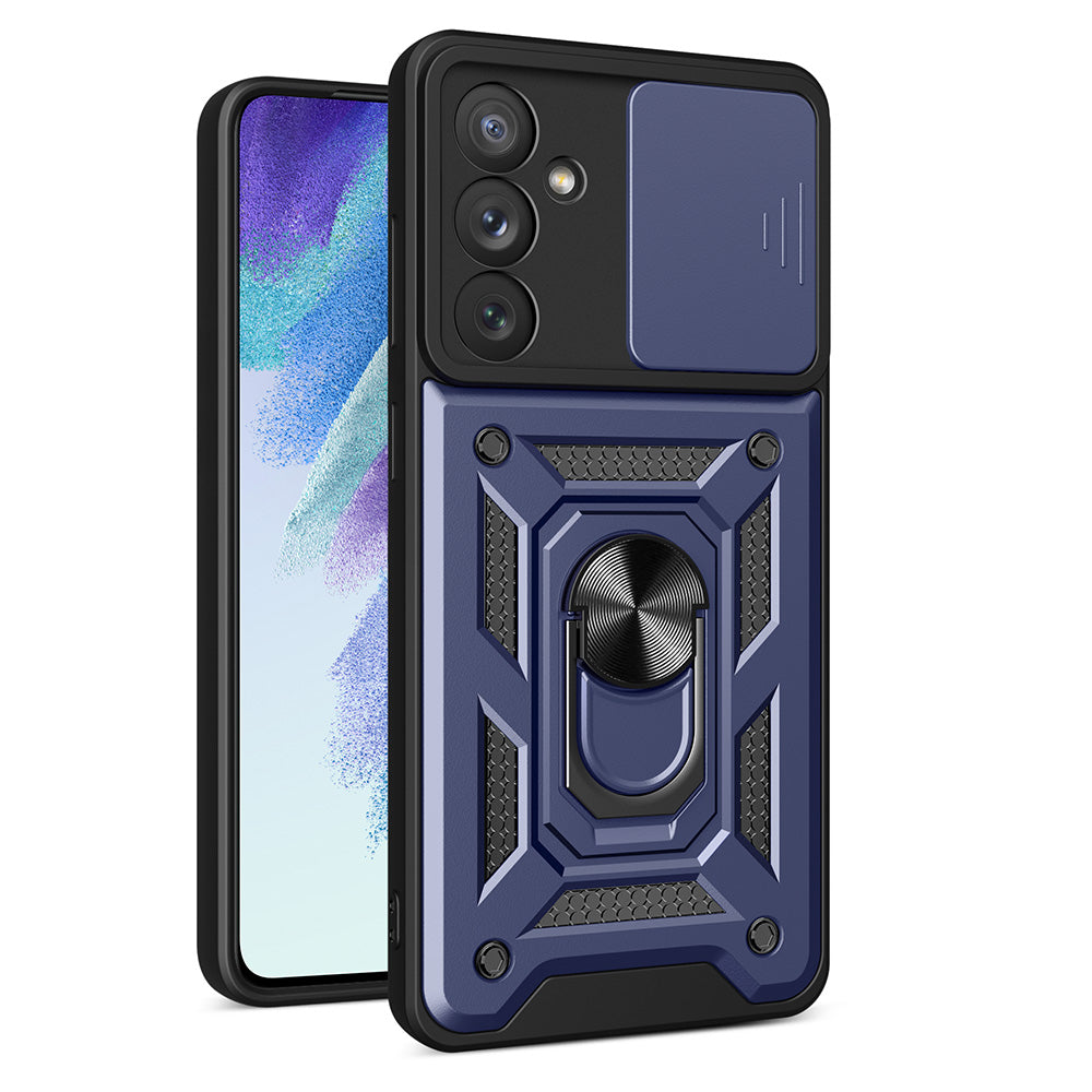 Υβριδική Θωρακισμένη Camshield Θήκη Για Samsung Galaxy A54 5G Armored Θήκη Με Camera Cover Blue – Θήκη για κινητό από το PhoneBazaar.gr