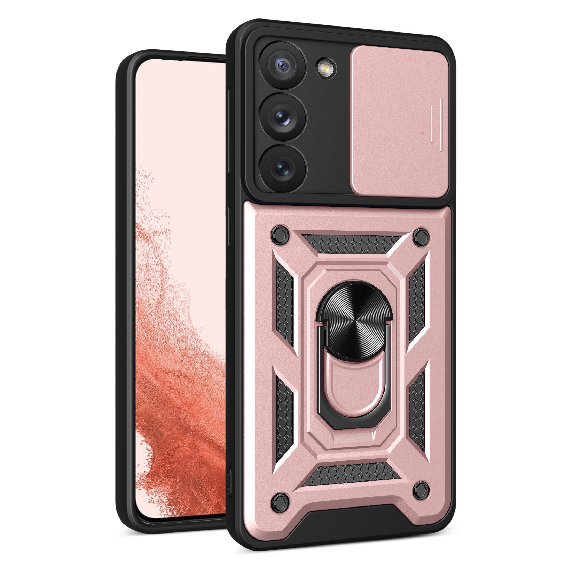 Υβριδική Θωρακισμένη Camshield Θήκη Για Samsung Galaxy S23+ Armored Θήκη Με Camera Cover Pink – Θήκη για κινητό από το PhoneBazaar.gr