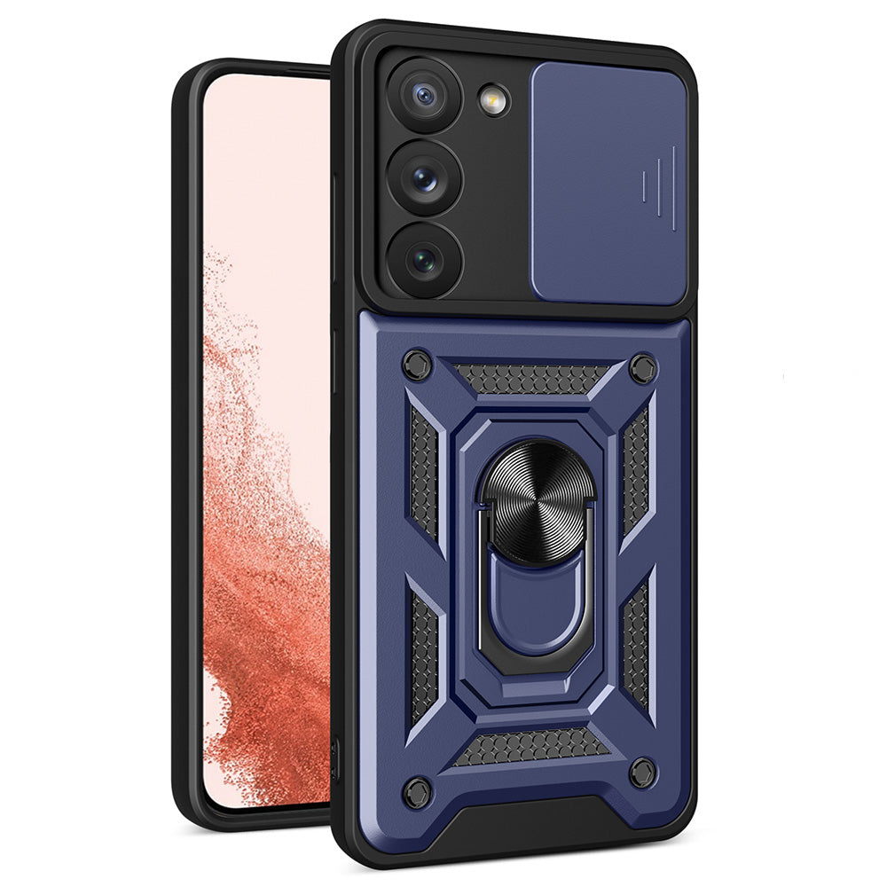 Υβριδική Θωρακισμένη Camshield Θήκη Για Samsung Galaxy S23+ Armored Θήκη Με Camera Cover Blue – Θήκη για κινητό από το PhoneBazaar.gr