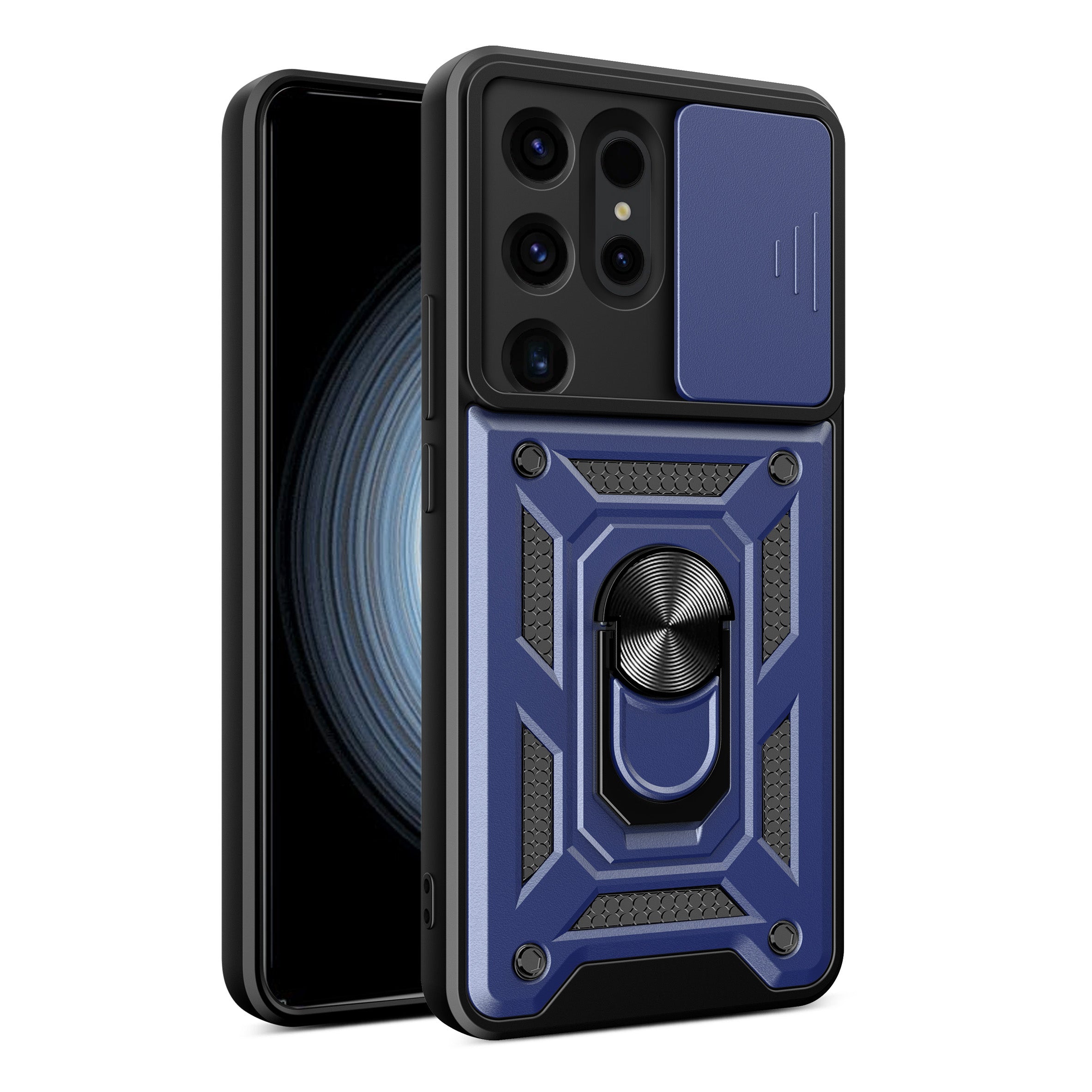 Υβριδική Θωρακισμένη Camshield Θήκη Για Samsung Galaxy S24 Ultra Armored Με Camera Cover - Blue – Θήκη για κινητό από το PhoneBazaar.gr