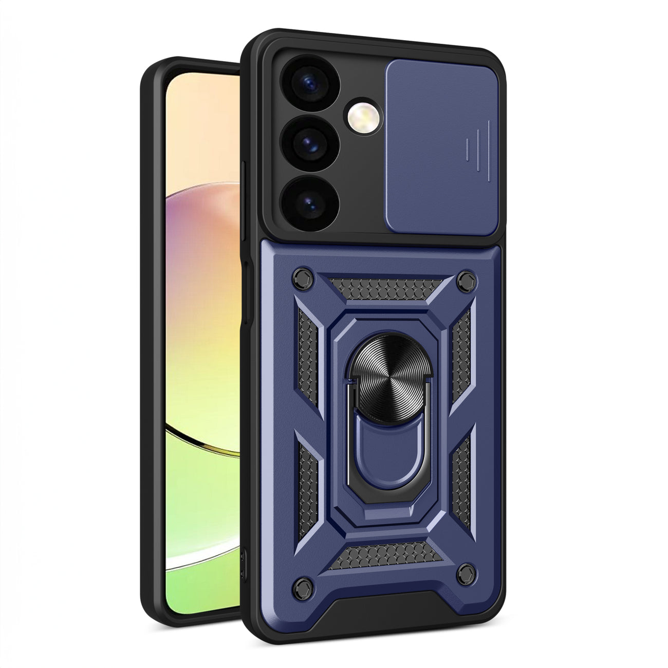 Υβριδική Θωρακισμένη Camshield Armored Θήκη Για Samsung Galaxy A35 Με Camera Cover - Blue – Θήκη για κινητό από το PhoneBazaar.gr