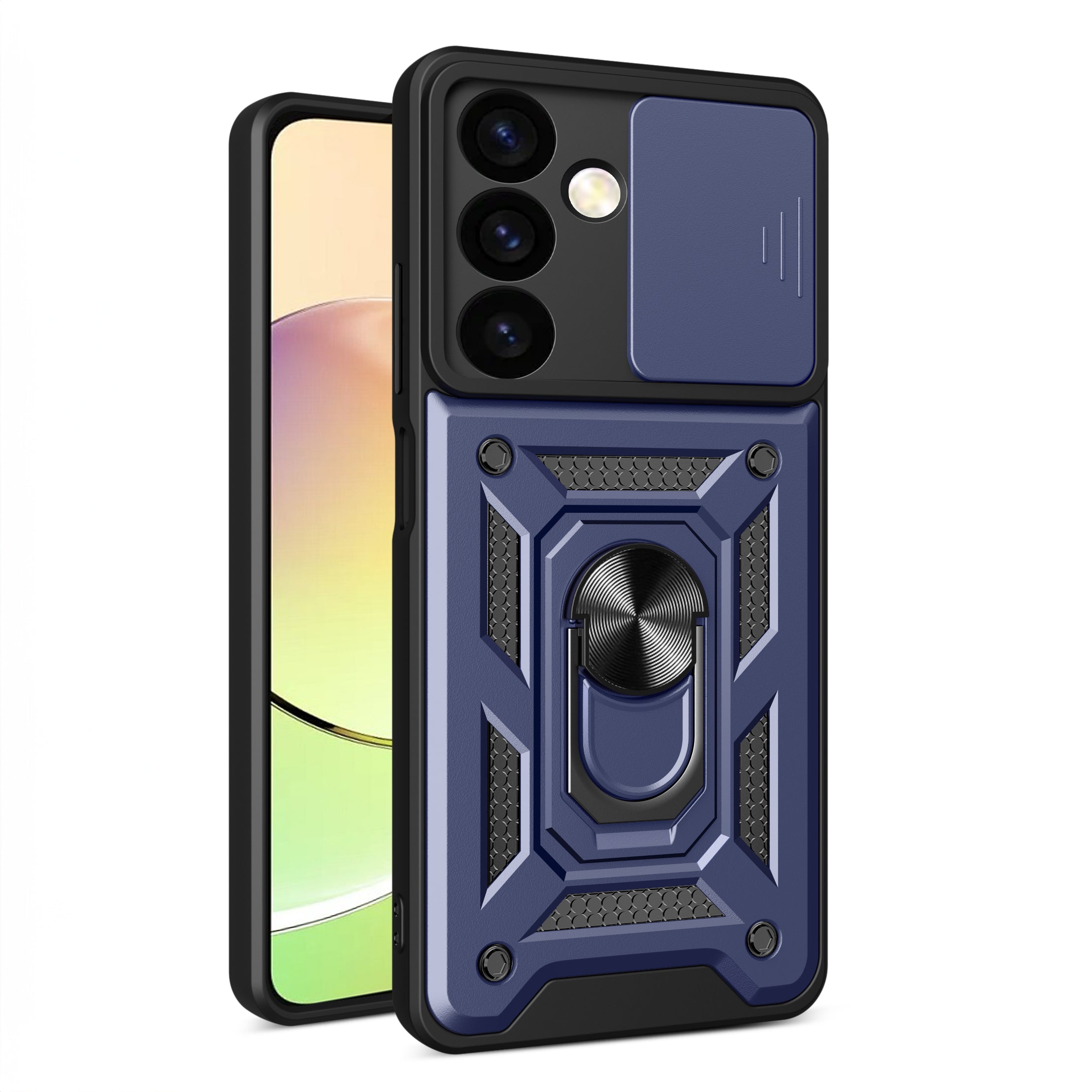 Υβριδική Θωρακισμένη Camshield Armored Θήκη Για Samsung Galaxy S24 Με Camera Cover - Blue – Θήκη για κινητό από το PhoneBazaar.gr