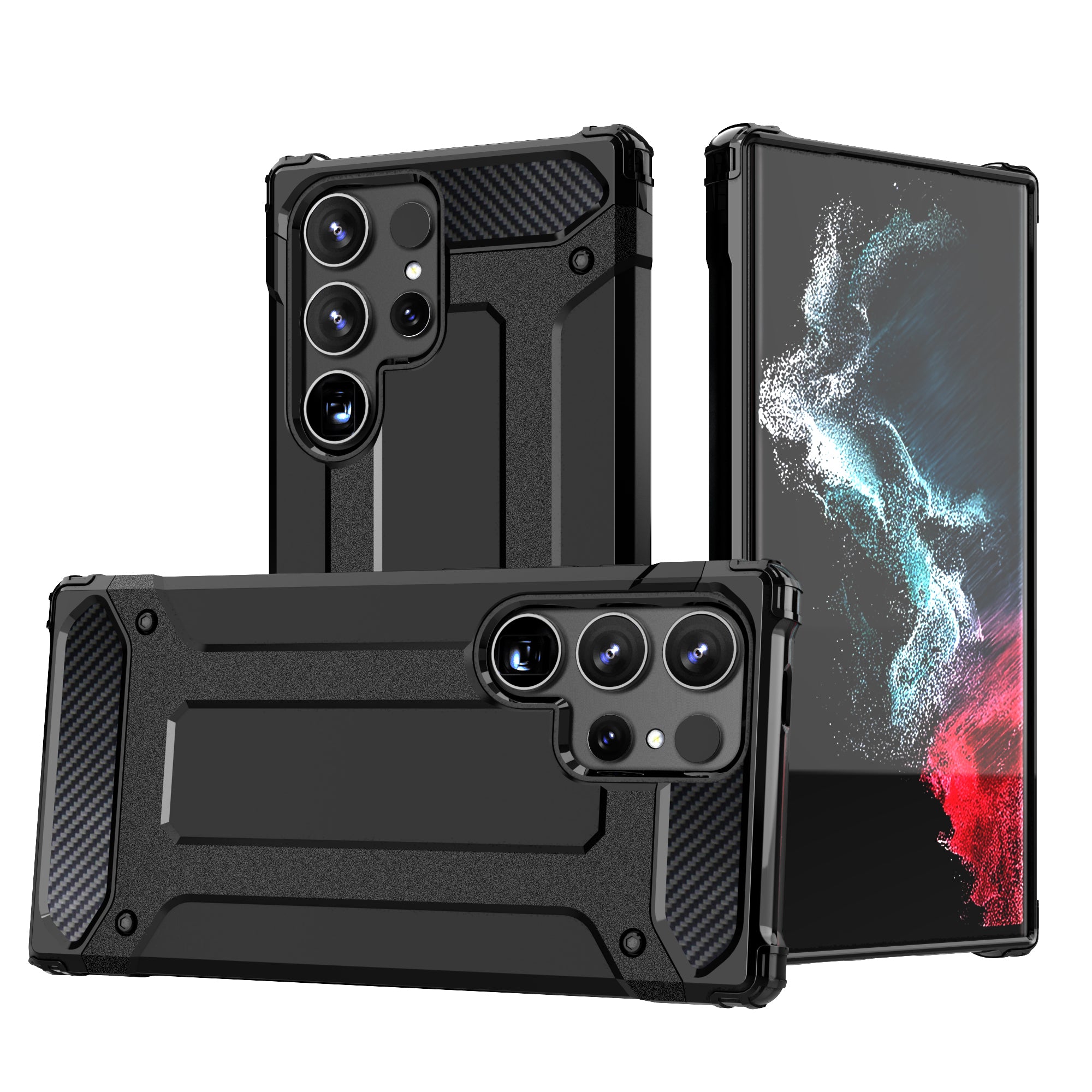 Υβριδική Θωρακισμένη Θήκη Για Samsung Galaxy S24 Ultra Armored - Black – Θήκη για κινητό από το PhoneBazaar.gr