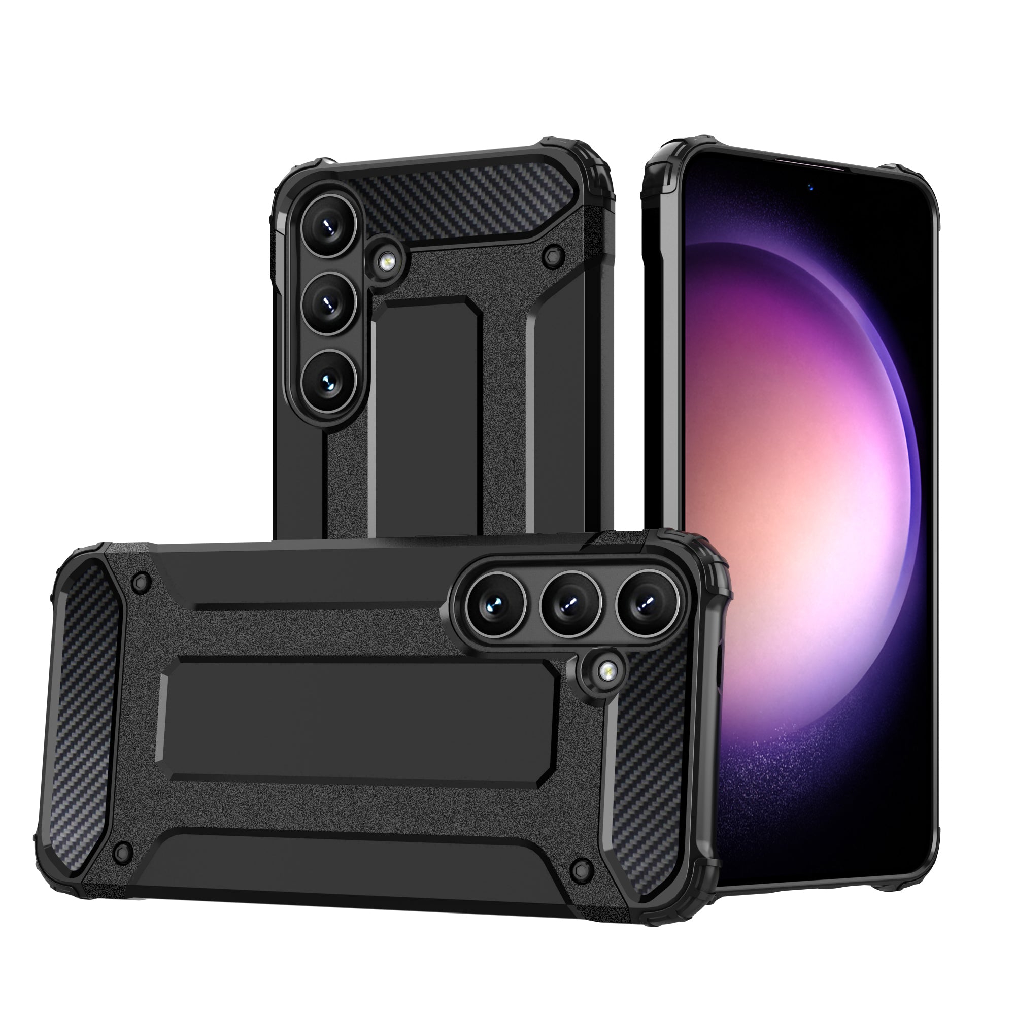 Υβριδική Θωρακισμένη Θήκη Για Samsung Galaxy S24 Armored - Black – Θήκη για κινητό από το PhoneBazaar.gr