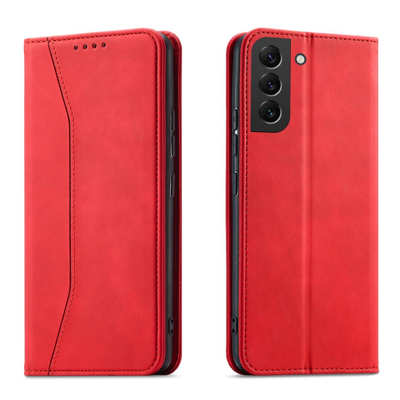 Μαγνητική Fancy Θήκη Για Samsung Galaxy S23 Ultra Κάλυμμα Με Flip - Βιβλίο Βάση Πορτοφόλι Red – Θήκη για κινητό από το PhoneBazaar.gr