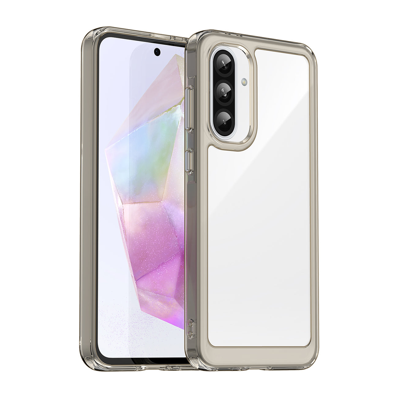 Outer Space Θήκη Για Samsung Galaxy A56 Κάλυμμα Με Εύκαμπτο Frame - Semi-Transparent, Black – Θήκη για κινητό από το PhoneBazaar.gr