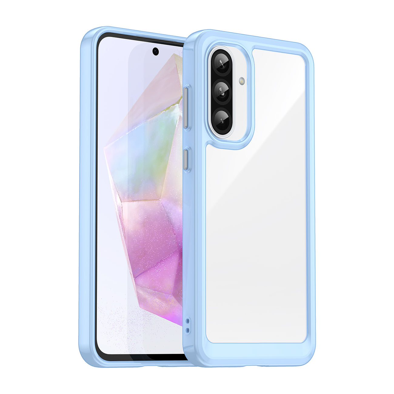 Outer Space Θήκη Για Samsung Galaxy A26 Κάλυμμα Με Εύκαμπτο Frame - Blue – Θήκη για κινητό από το PhoneBazaar.gr