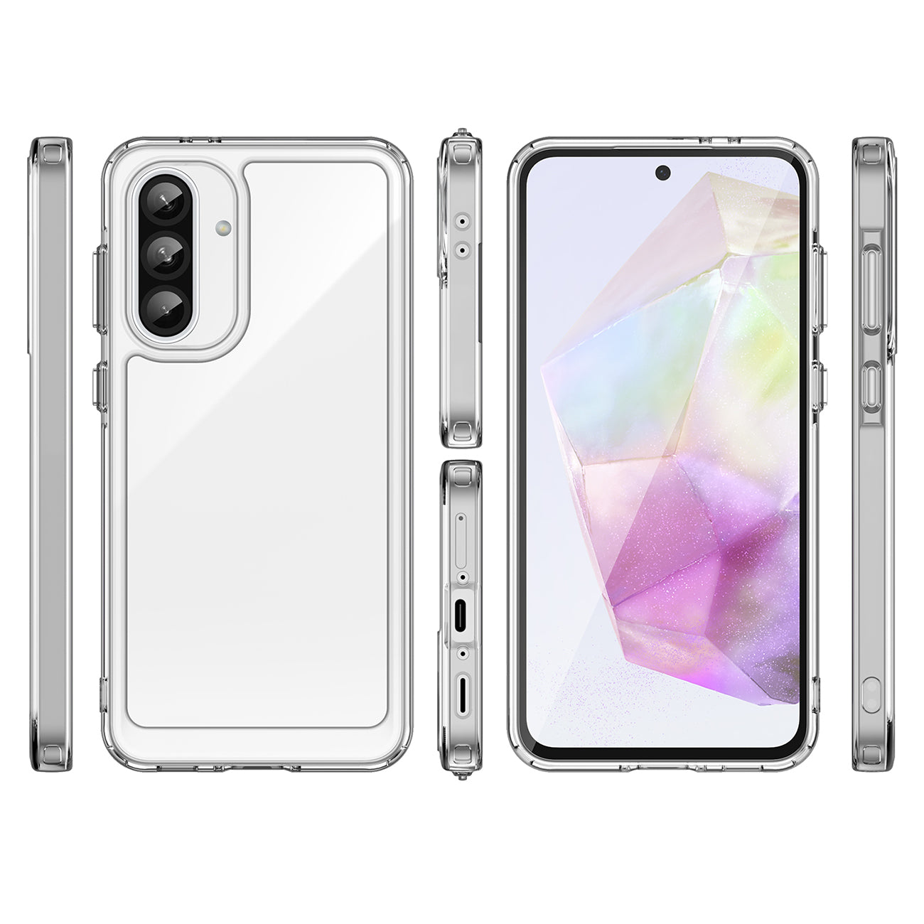 Outer Space Θήκη Για Samsung Galaxy A56 Κάλυμμα Με Εύκαμπτο Frame - Transparent – Θήκη για κινητό από το PhoneBazaar.gr
