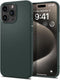 Παρουσιάζεται η θήκη Spigen Liquid Air iPhone 15 Pro Max σε σκούρο πράσινο χρώμα, με τεχνολογία Air Cushion. Το iPhone εμφανίζει μια οθόνη κλειδώματος που έχει οριστεί στις 9:41 την Τρίτη 12 Σεπτεμβρίου, συνδυάζοντας τέλεια το στυλ και την προστασία.
