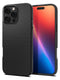 Η θήκη Spigen Liquid Air Case για το iPhone 16 Pro Max προσφέρει μια ανάγλυφη μαύρη θήκη TPU με προστασία από τις γρατσουνιές και τεχνολογία Air Cushion, με γεωμετρικό τριγωνικό σχεδιασμό, ενώ η ζωντανή οθόνη της τονίζει τις κόκκινες, μπλε και πορτοκαλί αποχρώσεις. Η κάμερα προσφέρει τρεις φακούς με φλας.