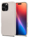 Η θήκη Spigen Liquid Air Case για iPhone 16 Pro Max σε Titanium προσφέρει αυξημένη προστασία με ανάγλυφο λευκό φινίρισμα και μικρά τριγωνικά μοτίβα. Η σχεδίασή του αφήνει ακάλυπτη την περιοχή της κάμερας, ενώ η μπροστινή οθόνη εμφανίζει μια ζωντανή αφηρημένη κλίση από κόκκινο σε μπλε.