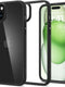 Η θήκη Spigen Ultra Hybrid iPhone 15 Plus σε Μαύρο Ματ διαθέτει κομψό σχεδιασμό από άκρη σε άκρη. Η μπροστινή οθόνη έχει πράσινο θέμα με ρολόι και ημερομηνία, ενώ η πίσω πλευρά υποστηρίζει λογότυπο Apple και εγκοπή διπλής κάμερας. Προσφέρει άνετη λαβή, προστασία από πτώσεις, και είναι συμβατή με ασύρματη φόρτιση.