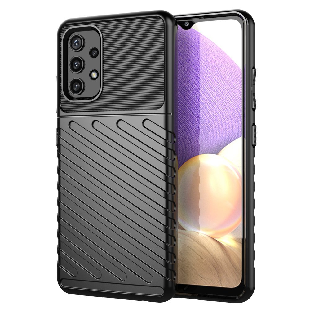 Thunder Θήκη Εύκαμπτο Ανθεκτική Κάλυμμα Tpu Θήκη Για Samsung Galaxy A72 5G Black – Θήκη για κινητό από το PhoneBazaar.gr