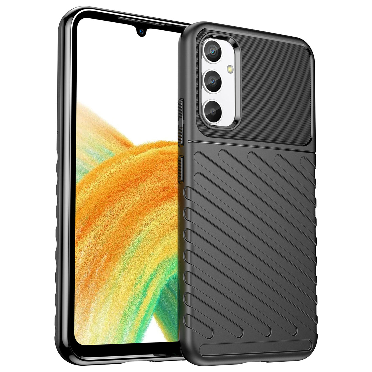 Thunder Θήκη Θήκη Για Samsung Galaxy A34 5G Silicone Armor Θήκη Black – Θήκη για κινητό από το PhoneBazaar.gr