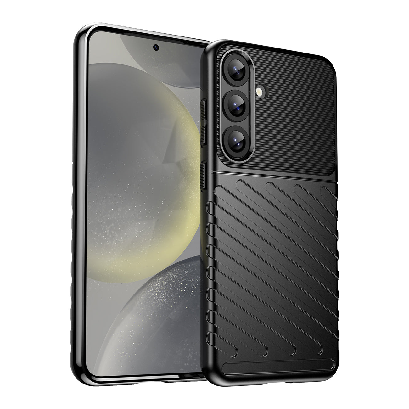Thunder Θήκη Για Samsung Galaxy S25+ Σιλικόνης Θωρακισμένηed Κάλυμμα - Black – Θήκη για κινητό από το PhoneBazaar.gr