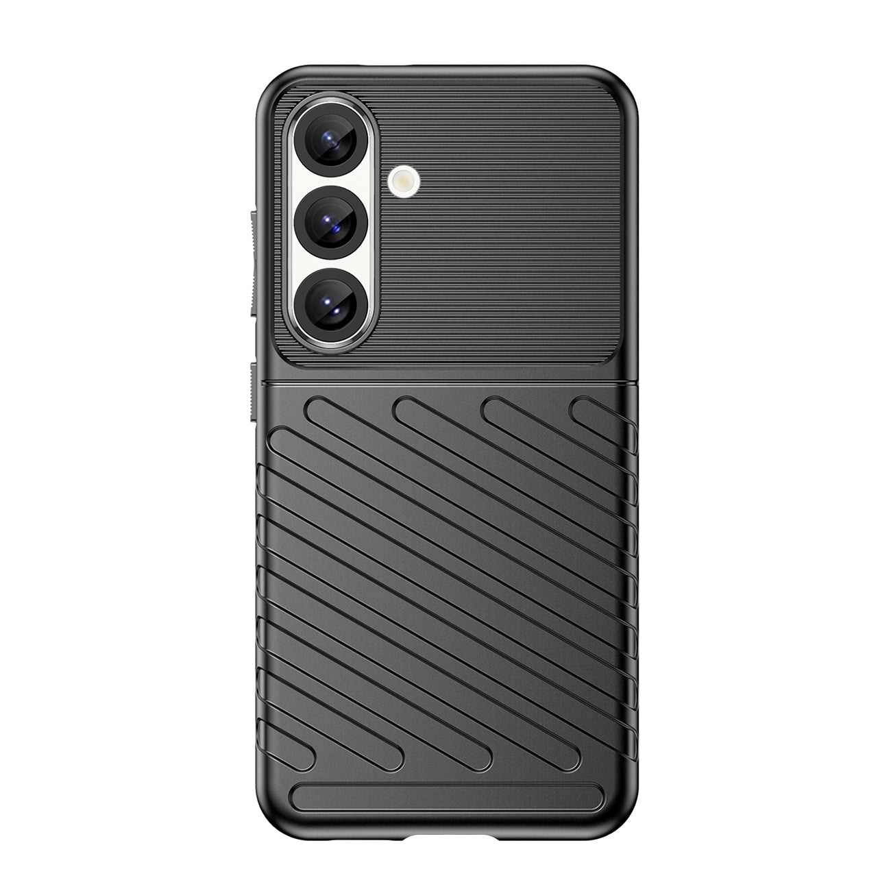 Thunder Θήκη Samsung Galaxy S25 Σιλικόνης Θωρακισμένηed Θήκη Black – Θήκη για κινητό από το PhoneBazaar.gr