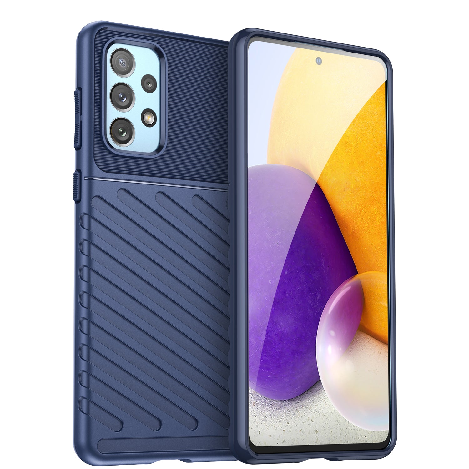 Thunder Θήκη Flexible Armored Cover Για Samsung Galaxy A73 Blue – Θήκη για κινητό από το PhoneBazaar.gr