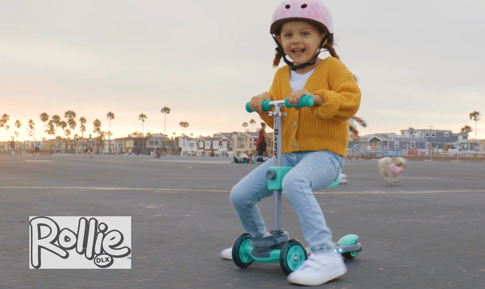 Razor Rollie Τρίτροχο παιδικό πατίνι με αφαιρούμενο καθισματάκι για παιδιά 2,5+ ετών σε χρώμα ροζ