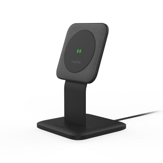 Mophie Snap+ Wireless Stand Μαγνητικός Φορτιστής Ισχύος 15W Με Ενσωματωμένο Snap Adapter Και Υποστήριξη Qi & Magsafe Σε Χρώμα Μαύρο – Θήκη για κινητό από το PhoneBazaar.gr