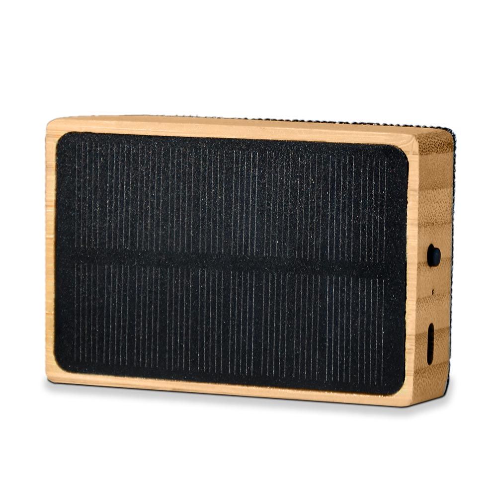 Solar Bamboo Speaker - Ηχείο Bluetooth Από Μπαμπού Με Ηλιακή Φόρτιση – Θήκη για κινητό από το PhoneBazaar.gr