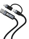 Καλώδιο Φόρτισης Και Δεδομένων Tellur Data Cable 4-In-1 Usb/Usb-C Σε Usb-C/Lightning - 1 Μέτρο Σε Μαύρο Χρώμα – Θήκη για κινητό από το PhoneBazaar.gr