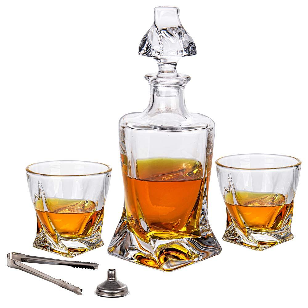 Twisted Decanter Set – Σετ Καράφα Twisted - Για Μοναδική Απόλαυση Ποτών – Θήκη για κινητό από το PhoneBazaar.gr